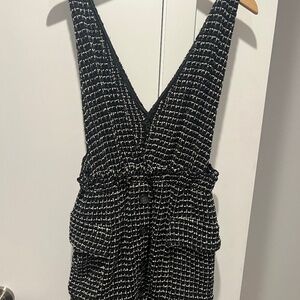 Large Zara Suspender Tweed Dress